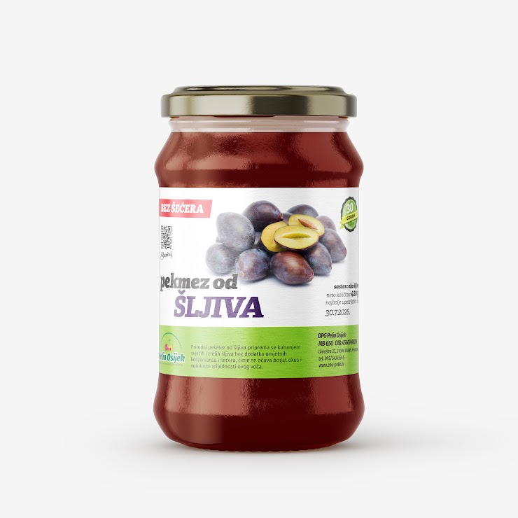 Pekmez od 100% šljiva 420g - organski uzgoj - OPG Pelin