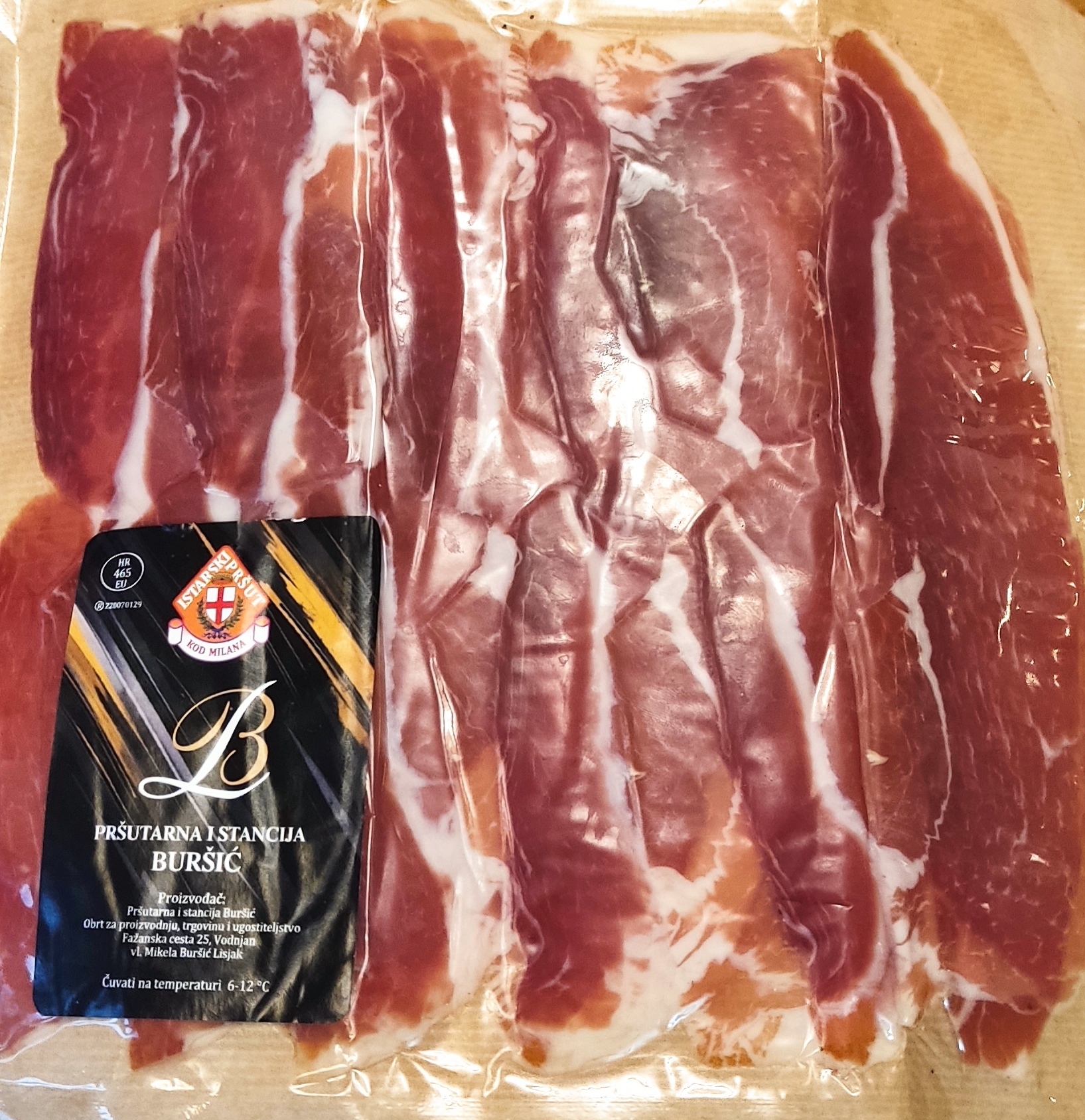 Istarski pršut narezani, 200g - Pršutarna i stancija Buršić