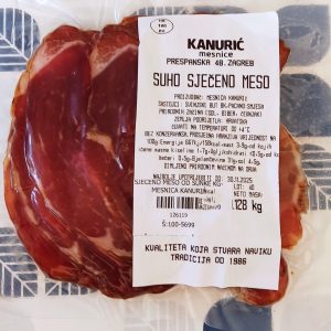 Domaće suho sječeno meso od šunke 130g