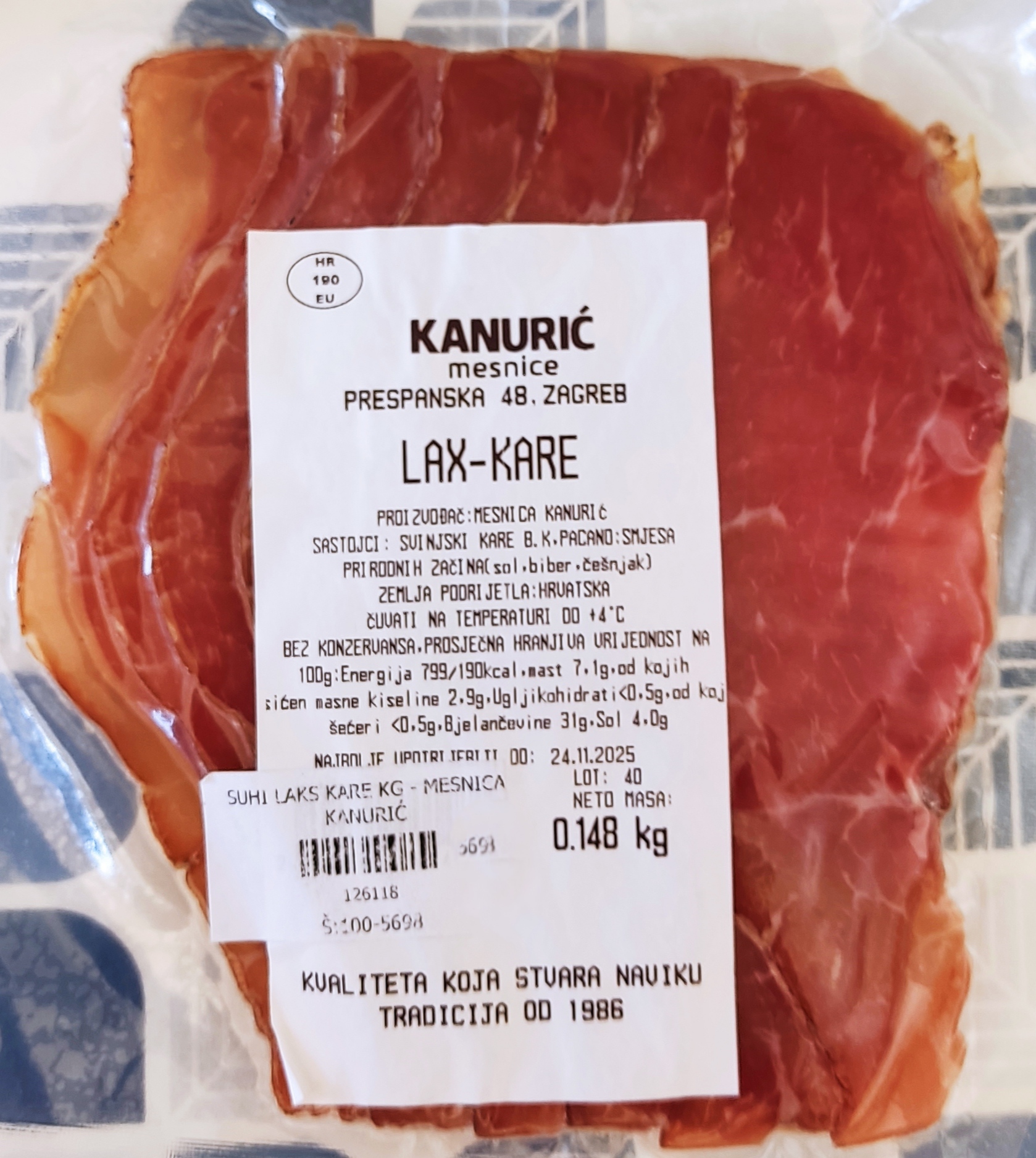 Domaći lax kare 150g - Kanurić