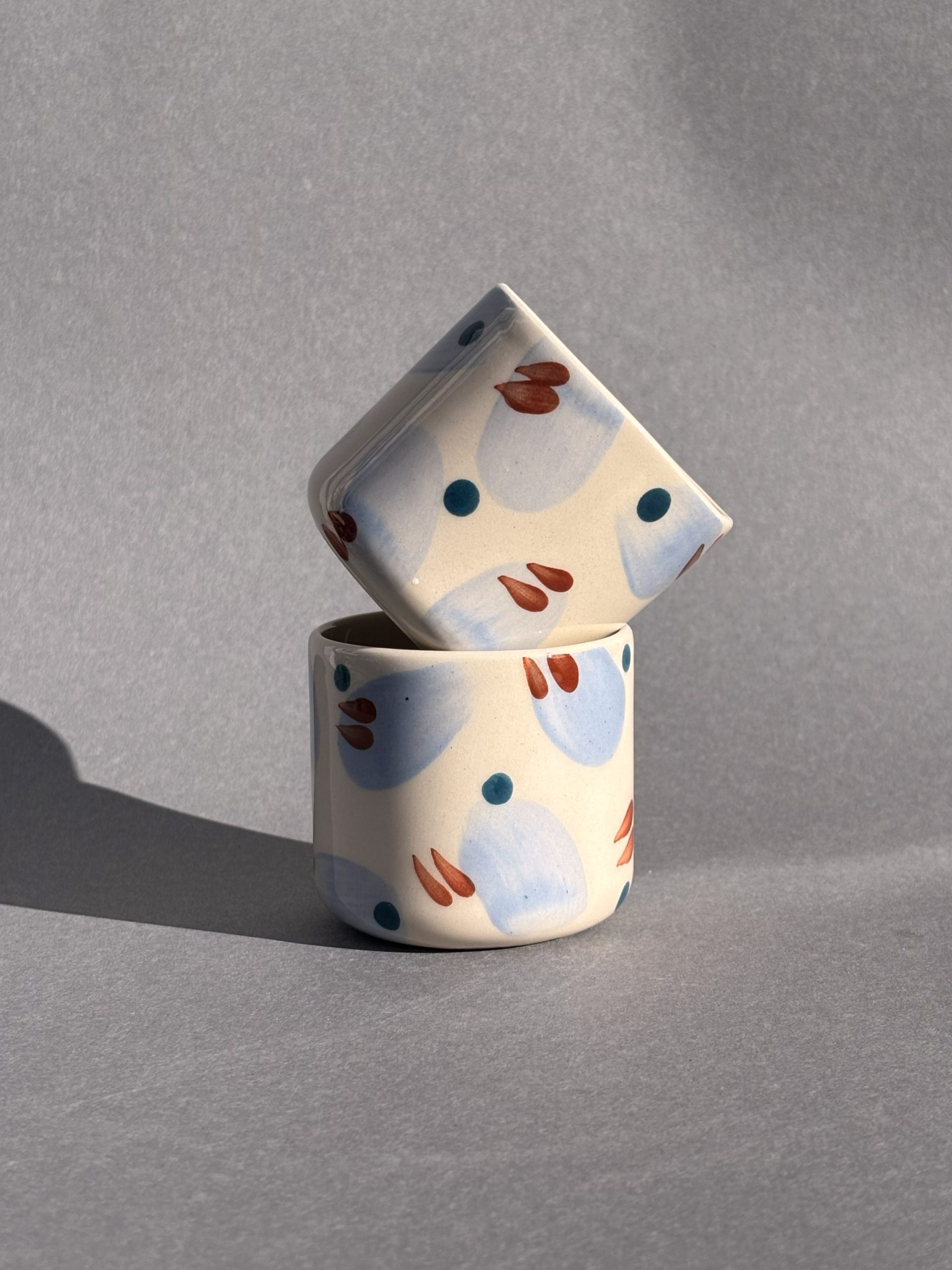 Keramička espresso šalica 2kom / 90ml - celestial - Sun spot