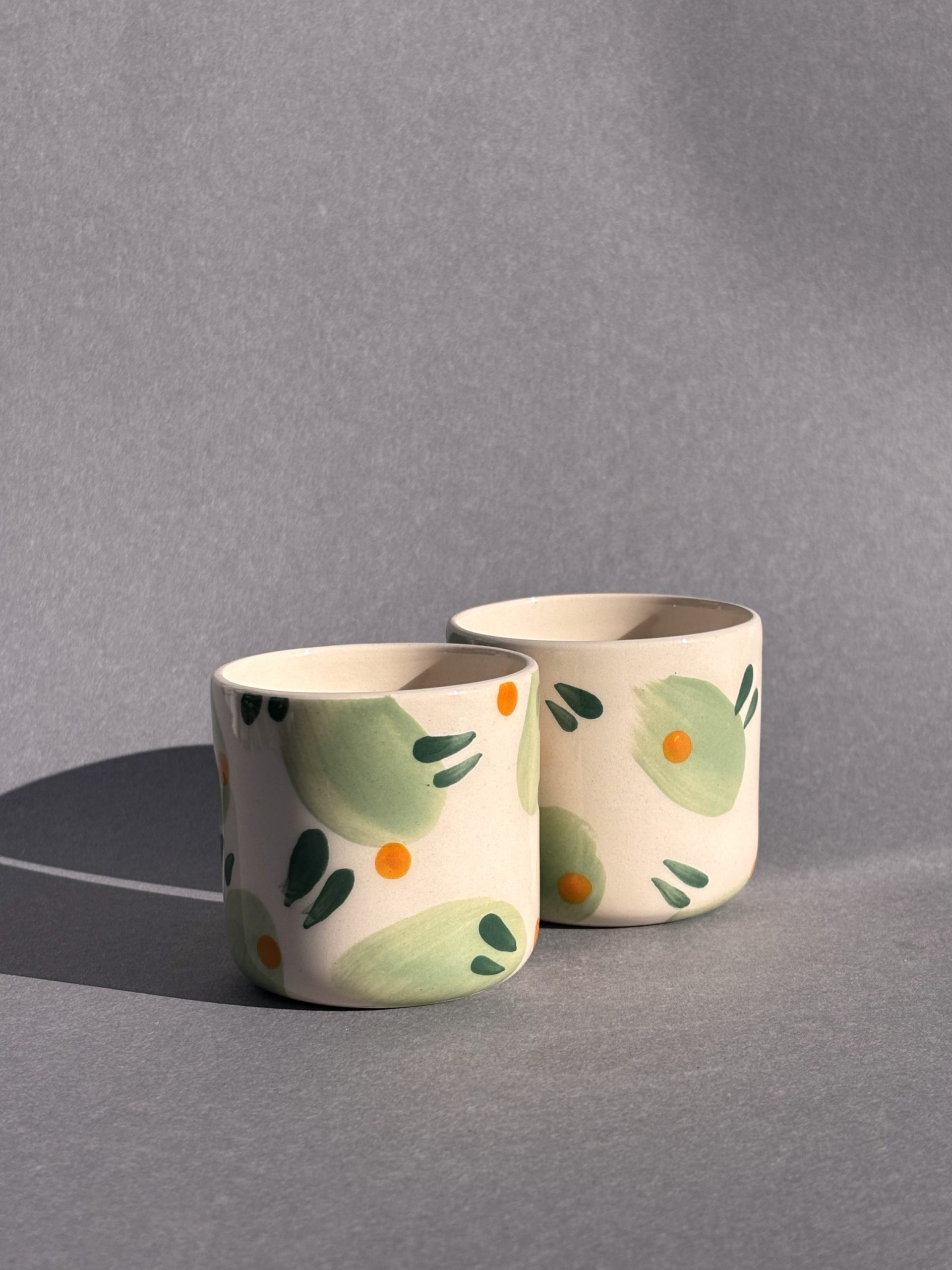 Keramička espresso šalica 2kom / 90ml - mint - Sun spot