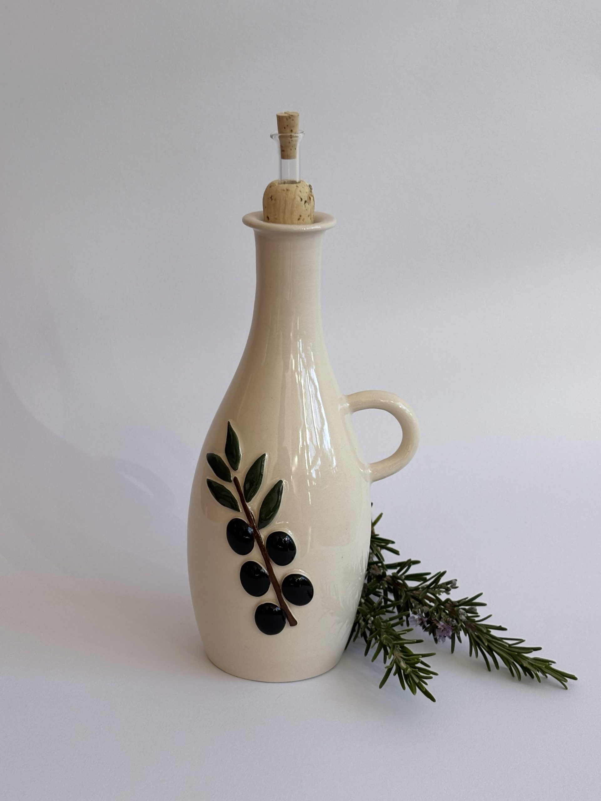 Keramička boca za maslinovo ulje sa istakačem 250ml - Sun spot