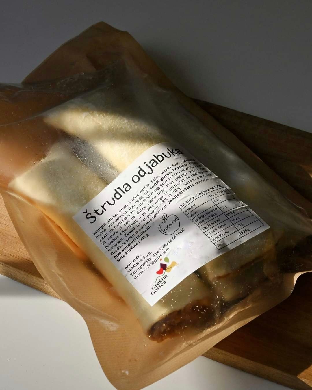 Štrudla od jabuka smrznuta 500g - Shmeker