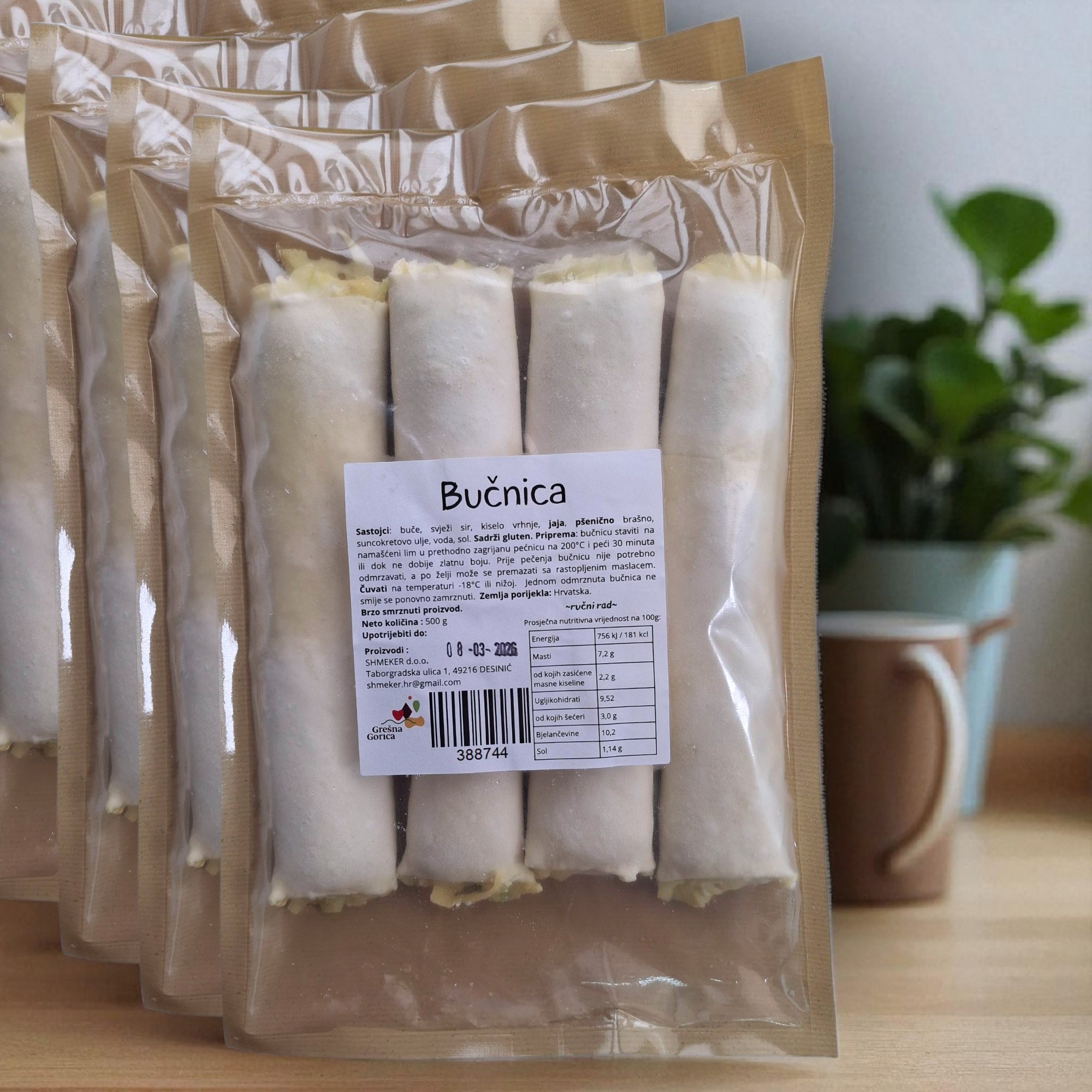 Štrudla bučnica smrznuta 500g - Shmeker