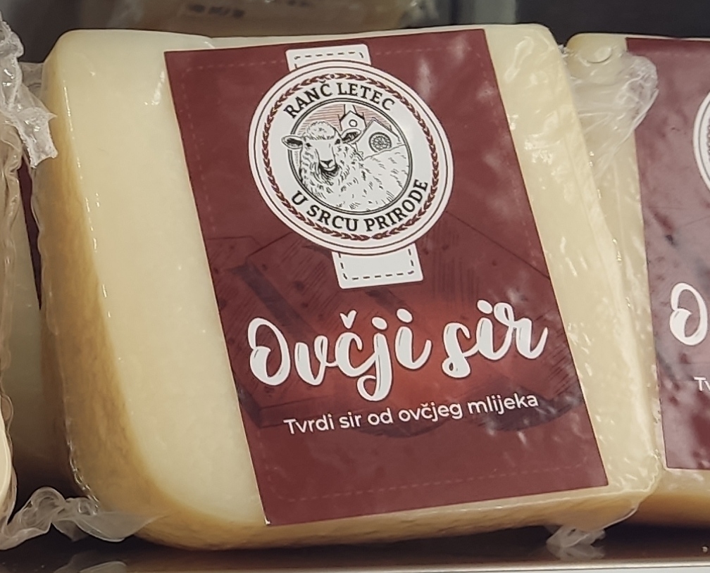 Domaći tvrdi ovčji sir 300g - Ranč Letec