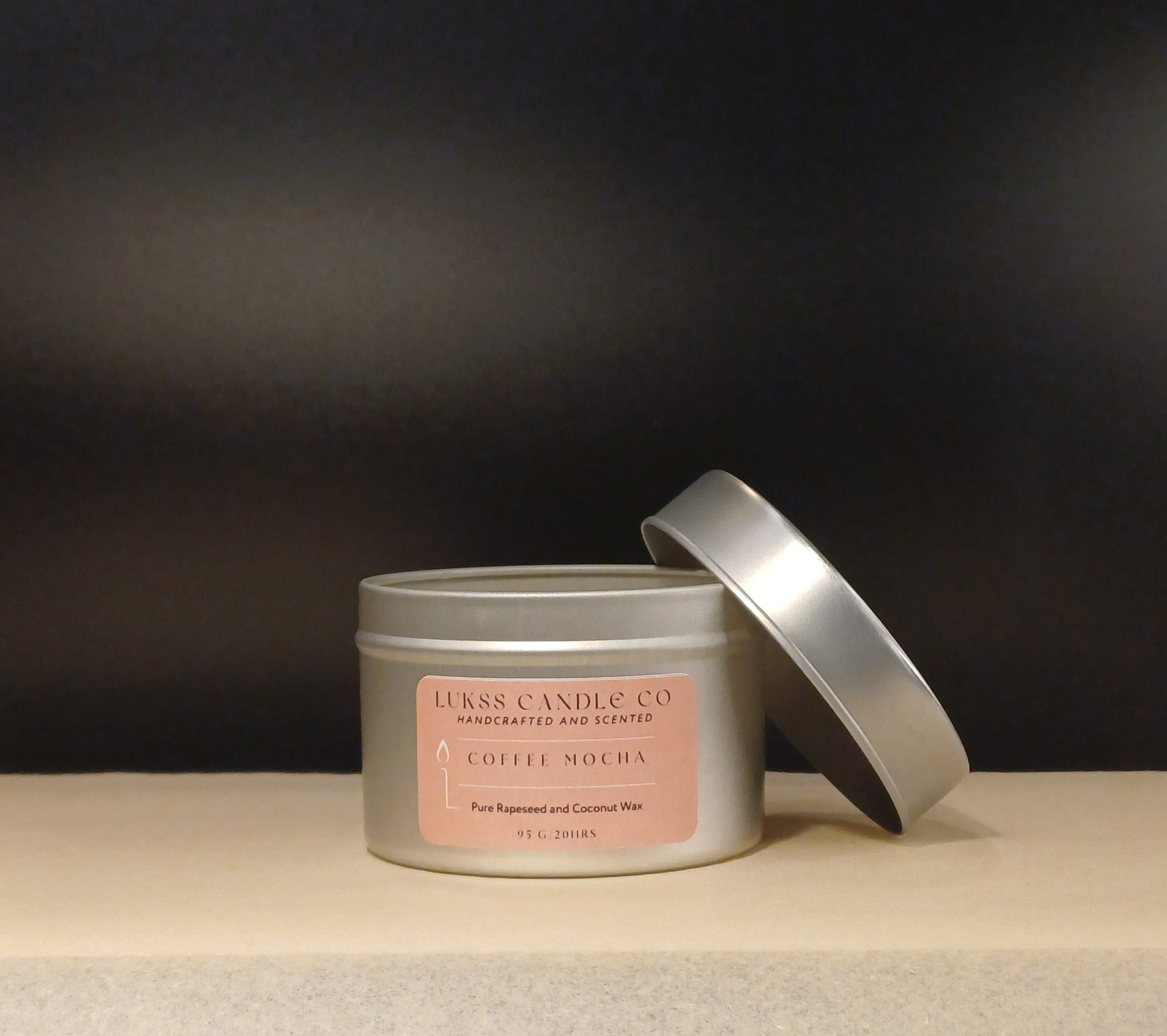 "Coffee Mocha" proljetna kolekcija svijeća - istarski ručni rad 95g - Lukss Candle Co