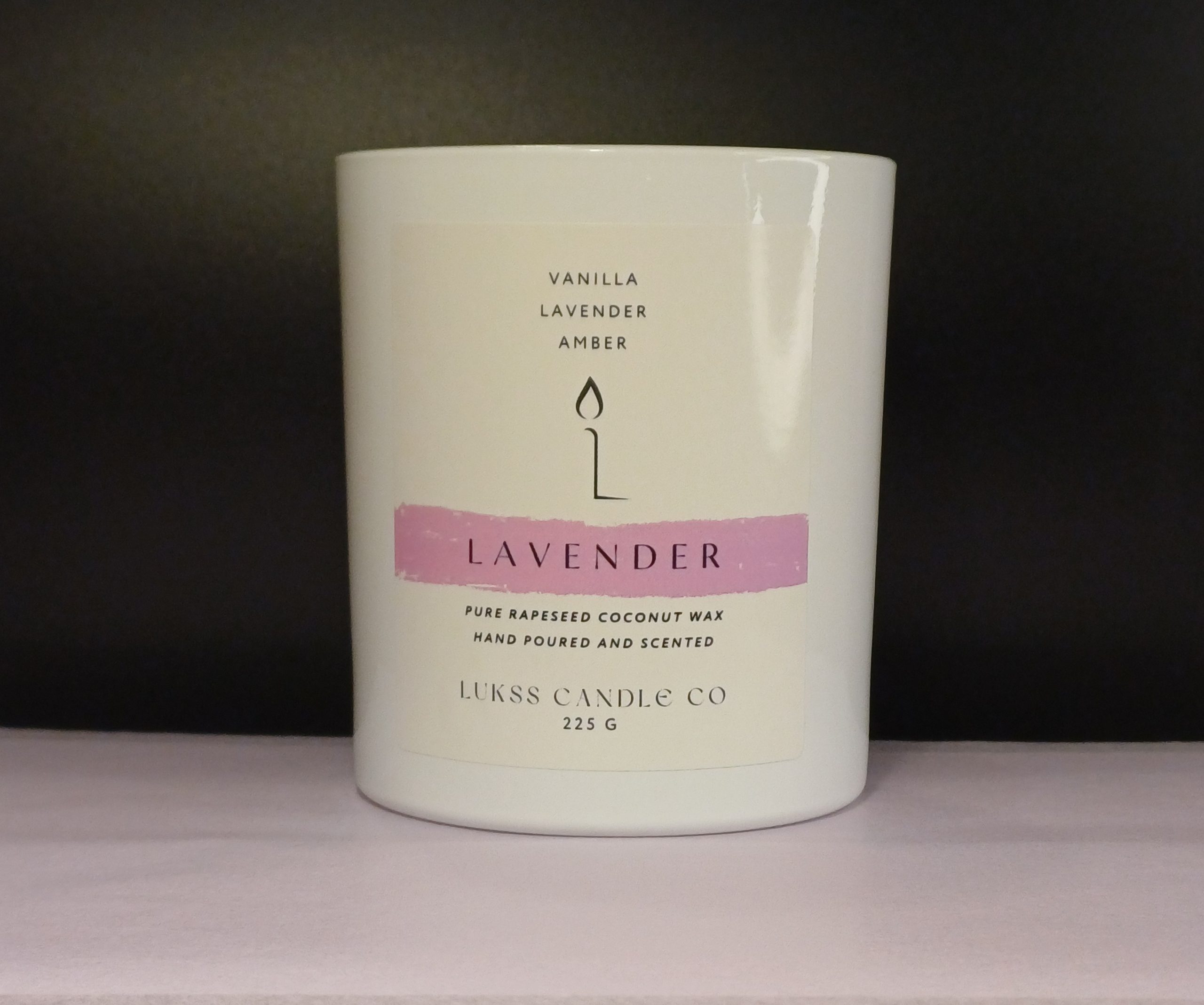 "Lavanda" proljetna kolekcija svijeća - istarski ručni rad 225g - Lukss Candle Co