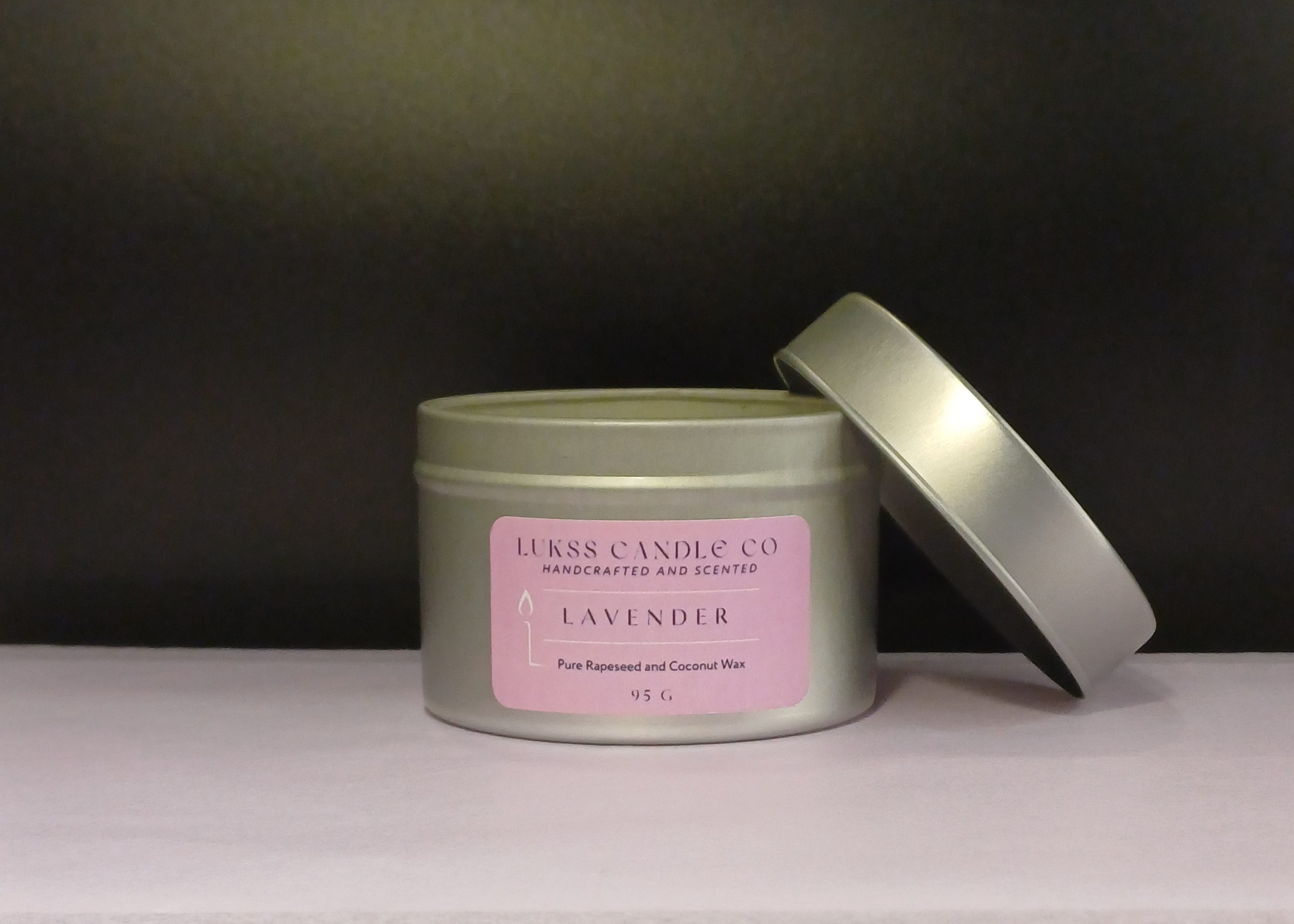 "Lavanda" proljetna kolekcija svijeća - istarski ručni rad 95g - Lukss Candle Co