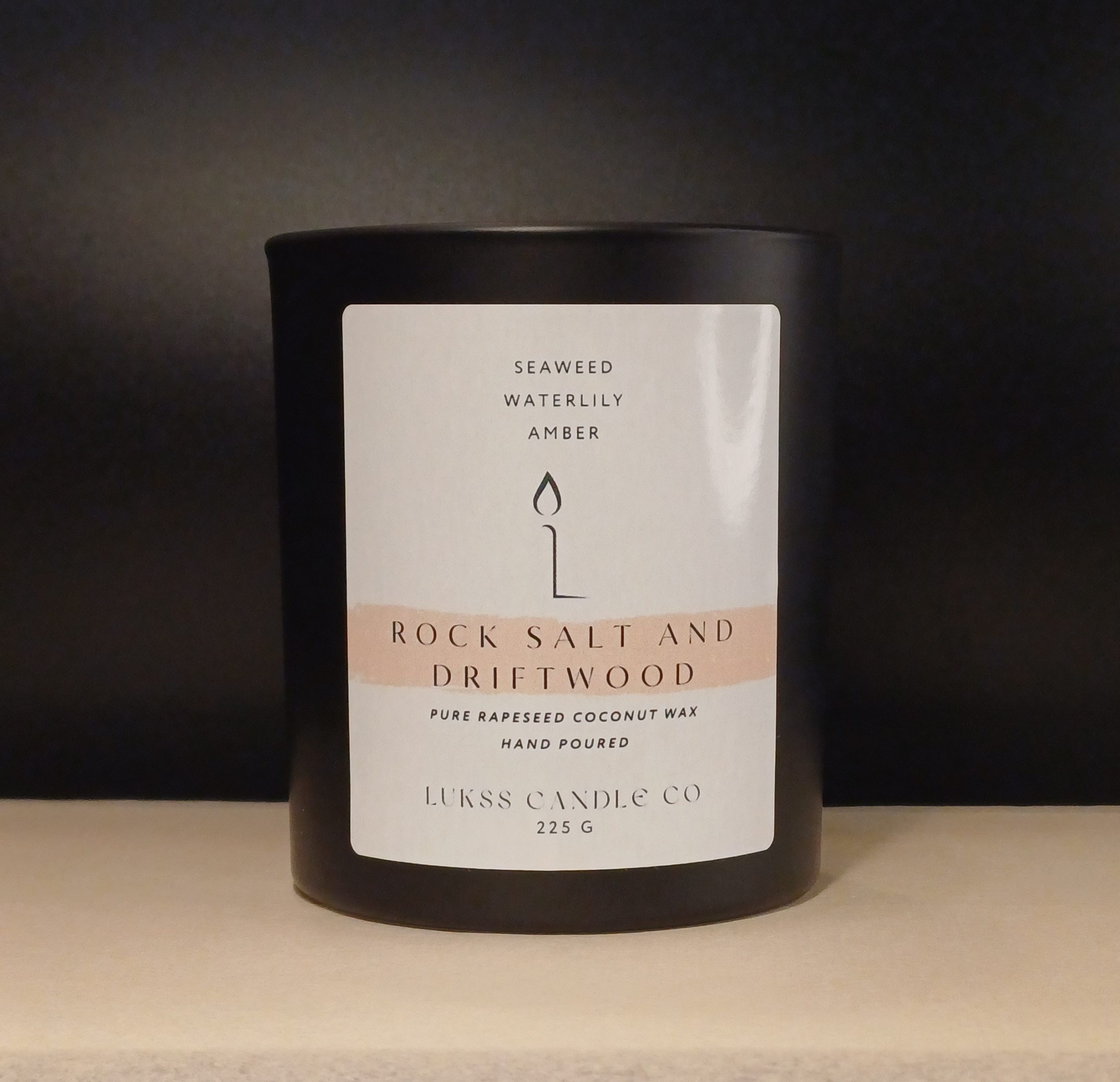 "Morska sol i naplavljeno drvo" proljetna kolekcija svijeća - istarski ručni rad 225g - Lukss Candle Co