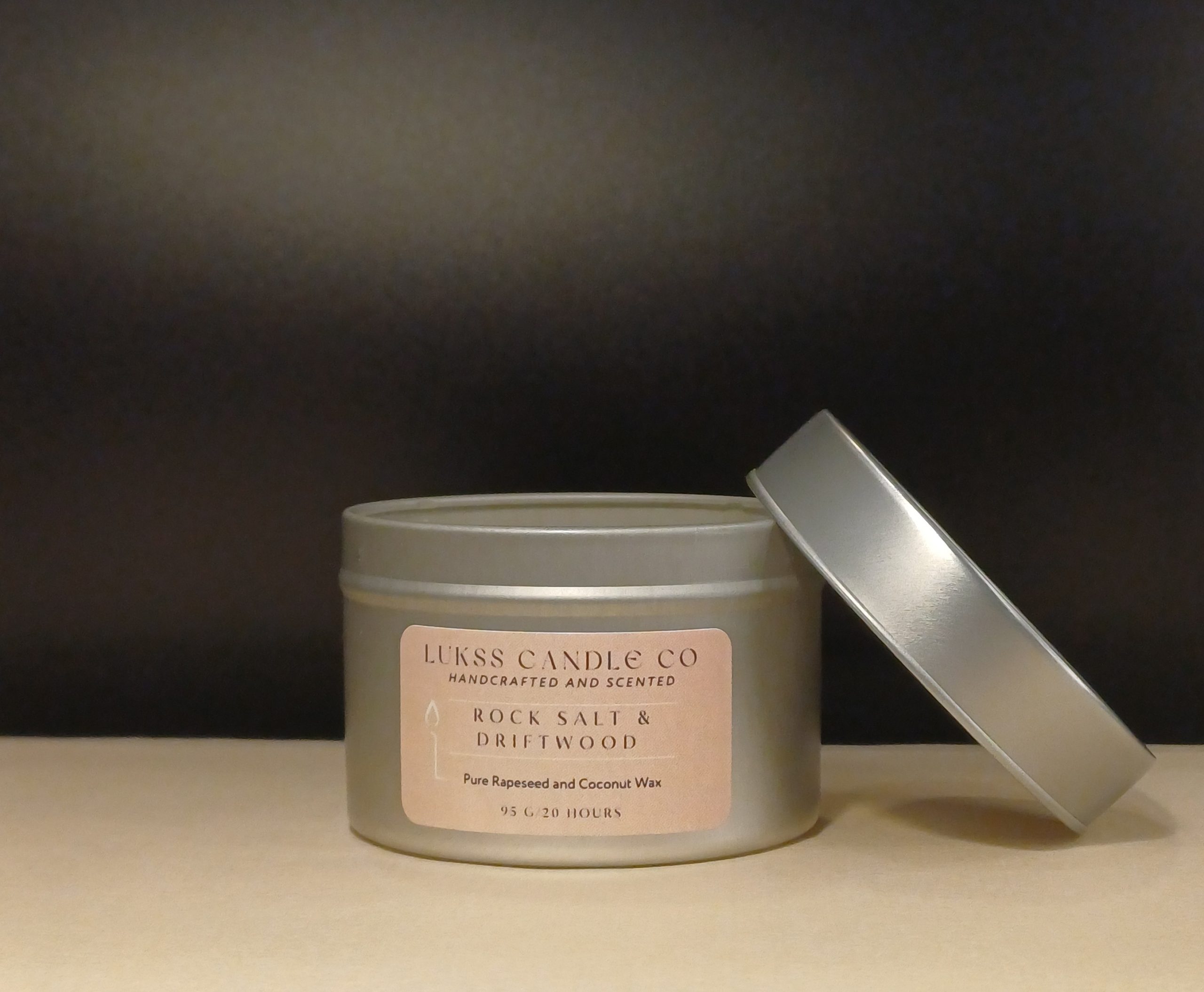 "Morska sol i naplavljeno drvo" proljetna kolekcija svijeća - istarski ručni rad 95g - Lukss Candle Co