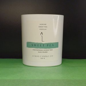 Sweet Pea proljetna kolekcija svijeća - istarski ručni rad 225g - Lukss Candle Co