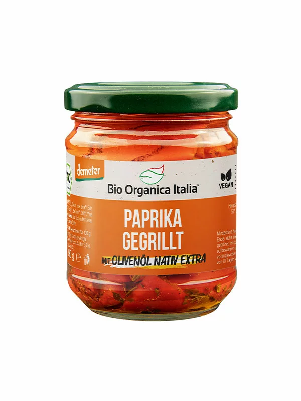EKO pečena paprika u ulju 190g - Organica Italia